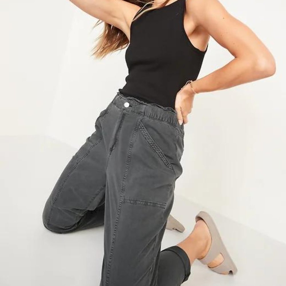 Old Navy High-Waisted Garment-Dyed Utility Pants for Women New - Picture 5 of 5